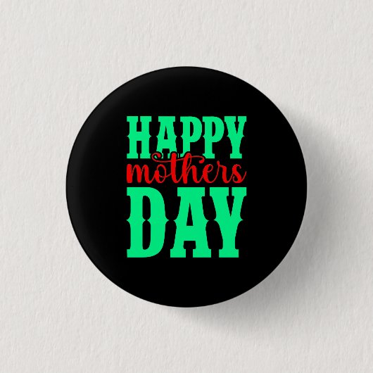 Happy Moederdag-11344 Ronde Button 3,2 Cm (Voorkant)