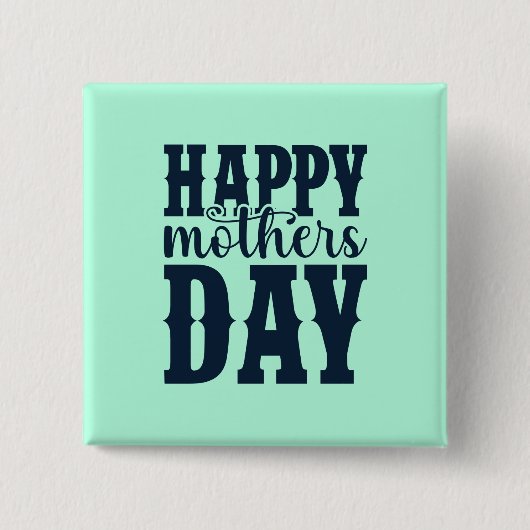 Happy Moederdag-11344 Vierkante Button 5,1 Cm (Voorkant)