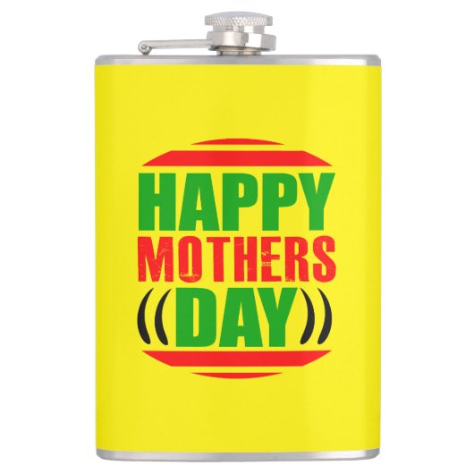 Happy Moederdag-13335 Heupfles (Voorkant)
