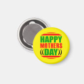 Happy Moederdag-13335 Magneet (Voorkant / Achterkant)