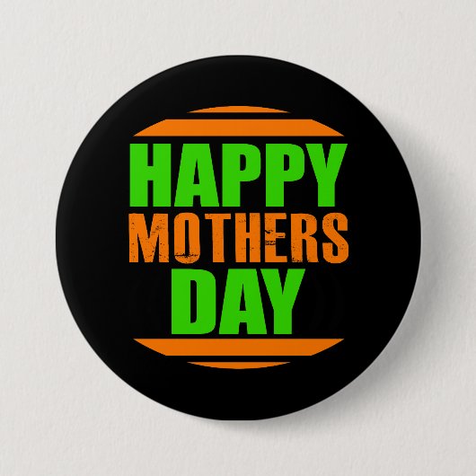 Happy Moederdag-13335 Ronde Button 7,6 Cm (Voorkant)