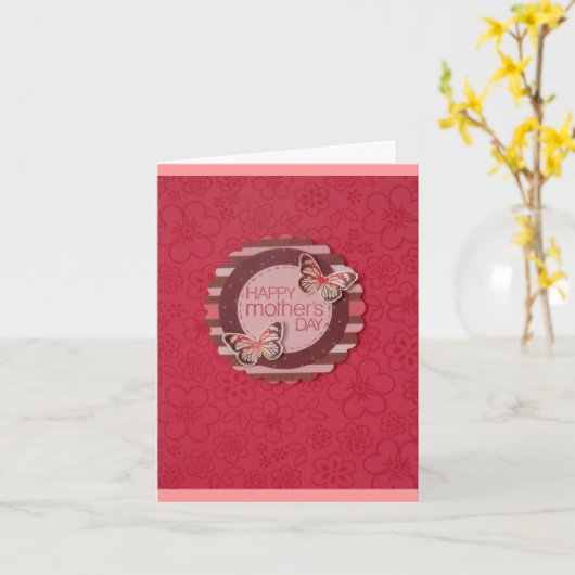 Happy Moederdag -1 - aanpasbaar Kaart (Gele Bloem)