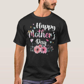 Happy Moederdag 2022 Cute Floral for Women Mam T-shirt