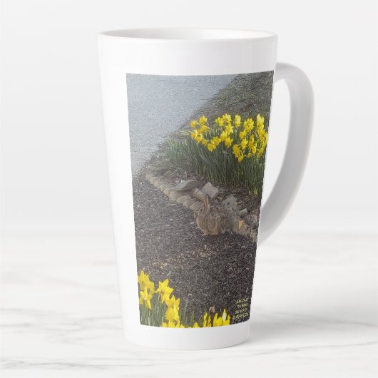 Happy Moederdag 2025 beroemd gemaakt door RoseWrit Latte Mok (Rechterhoek)