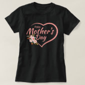 Happy Moederdag 2025 Bloemen voor Dames T-shirt (Design voorkant)