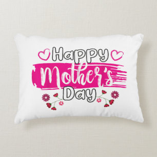 Happy Moederdag 2025 Tshirt voor Dames Mom Grand Accent Kussen