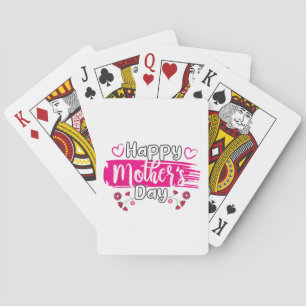 Happy Moederdag 2025 Tshirt voor Dames Mom Grand Pokerkaarten
