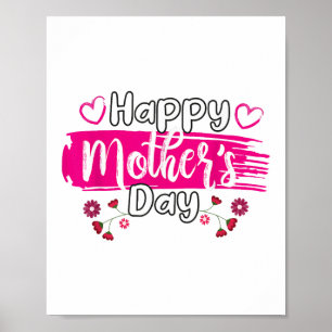 Happy Moederdag 2025 Tshirt voor Dames Mom Grand Poster