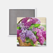 Happy Moederdag 2 Inch Square Magnet (Voorkant / Achterkant)