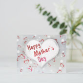 Happy Moederdag 3D-papierhart Briefkaart (Staand voorkant)