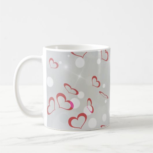 Happy Moederdag 3D-papierhart Koffiemok (Links)