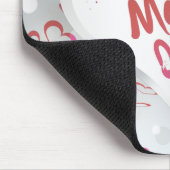 Happy Moederdag 3D-papierhart Muismat (Hoek)