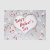 Happy Moederdag 3D-papierhart Tissuepapier (Voorkant)