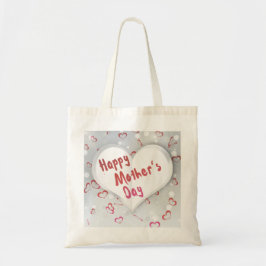 Happy Moederdag 3D-papierhart Tote Bag