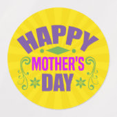 Happy Moederdag-64925 Labels (Design 2)