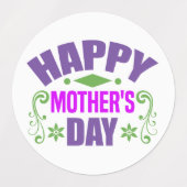 Happy Moederdag-64925 Labels (Design 1)