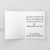 Happy Moederdag 6 Fotocollage Beste moeder ooit Feestdagen Kaart (Binnen)