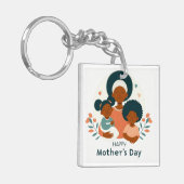 Happy Moederdag-A Mom's Loving Embrace Sleutelhang Sleutelhanger (Voorkant Links)