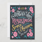 Happy Moederdag | aan de speciale en Geweldige mam Feestdagenkaart (Voorkant)