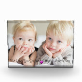 Happy Moederdag, aangepaste foto, persoonlijk Fotoblokken (Voorkant)