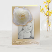 Happy Moederdag Aangepaste fotokaarten gepersonali Kaart (Gele Bloem)