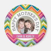 Happy Moederdag - aangepaste fotosjabloon Magneet (Voorkant)