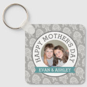 Happy Moederdag - aangepaste fotosjabloondemask Sleutelhanger (Voorkant)