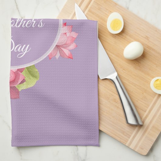 Happy Moederdag aanpasbaar Theedoek (Quarter Fold)