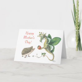 Happy Moederdag aardbery Dragon Card Kaart