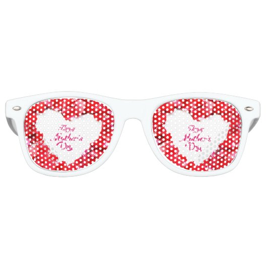 Happy Moederdag Adult Party Shades Retro Zonnebril (Voorkant)