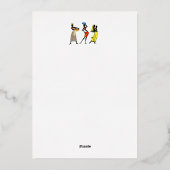 Happy Moederdag African Art Print Folie Feestdagenkaart (Achterkant)