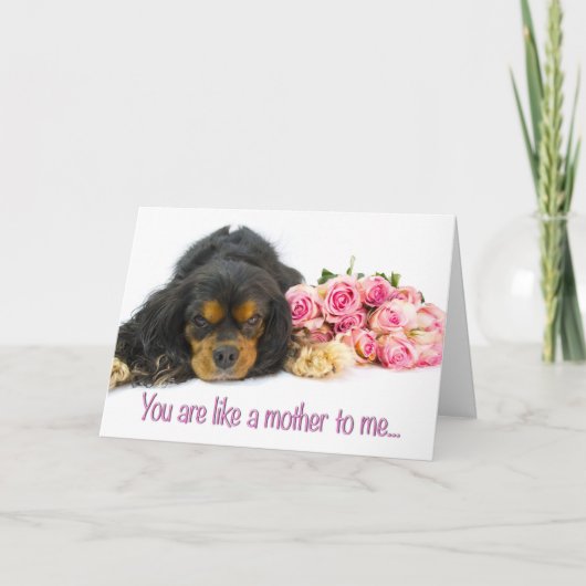 Happy Moederdag als een mama Kaart met hond (Voorkant)