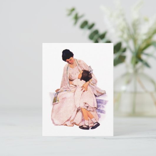 Happy Moederdag  Art Briefkaart (Staand voorkant)