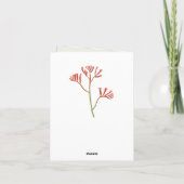 Happy Moederdag | Australisch Kangaroo Paw Kaart (Achterkant)