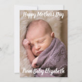 Happy Moederdag Baby Feestdagenkaart (Voorkant)