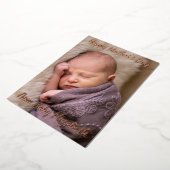 Happy Moederdag Baby Folie Uitnodiging (Gedraaid)