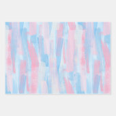 Happy Moederdag baby roze & blauw set van 3 Inpakpapier Vel (Voorkant 3)