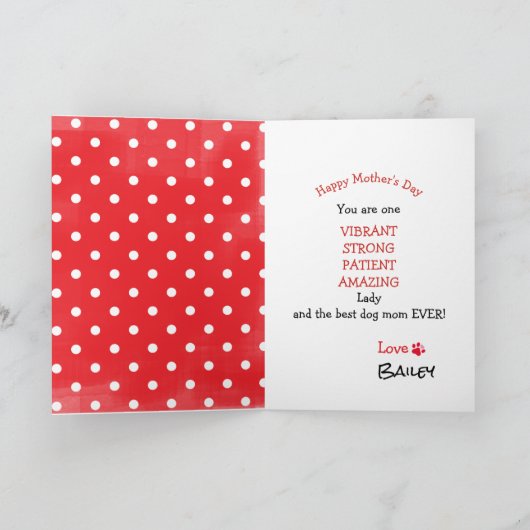 Happy Moederdag Badass Australian Shepherd Dog Kaart (Binnen)