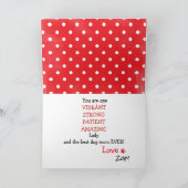 Happy Moederdag Badass van Basset Hound Dog Kaart (Binnen)