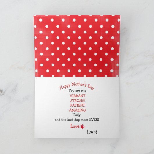 Happy Moederdag Badass van je Beagle Dog Kaart (Binnen)