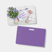 HAPPY MOEDERDAG BADGE (Voor- en achterkant)