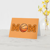 Happy Moederdag Basketball mama Kaart (Gele Bloem)