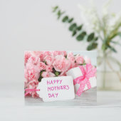 Happy Moederdag Beauful Pink Flowers Briefkaart (Staand voorkant)