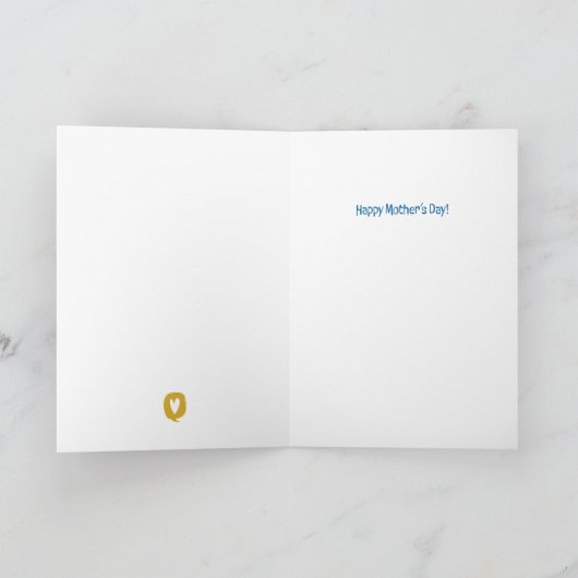 Happy Moederdag Bedankkaart (Binnen)