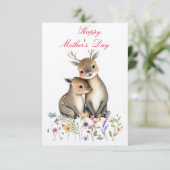 Happy Moederdag Bedankkaart (Staand voorkant)
