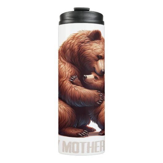 Happy Moederdag: Beer knuffel Thermosbeker (Voorkant)