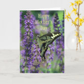 Happy Moederdag ~ Bella Butterfly Card Kaart (Gele Bloem)