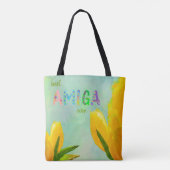Happy Moederdag Best Amiga Ever Yellow Tulips Tote Bag (Achterkant)
