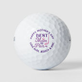Happy Moederdag Best Mam by Par Personalized Golfballen (Voorkant)