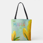 Happy Moederdag Best Mamá Ever Yellow Tulips Tote Bag (Achterkant)